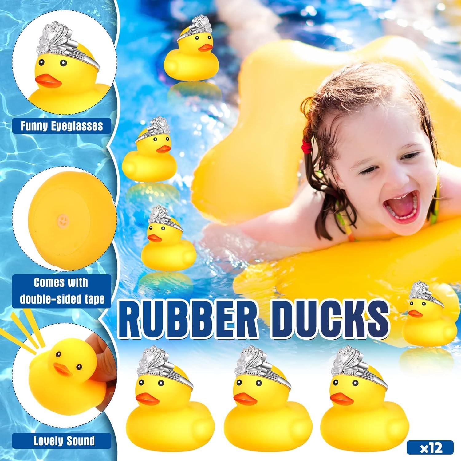 Set 12 Patitos de Goma Chivao con Accesorios para Baño
