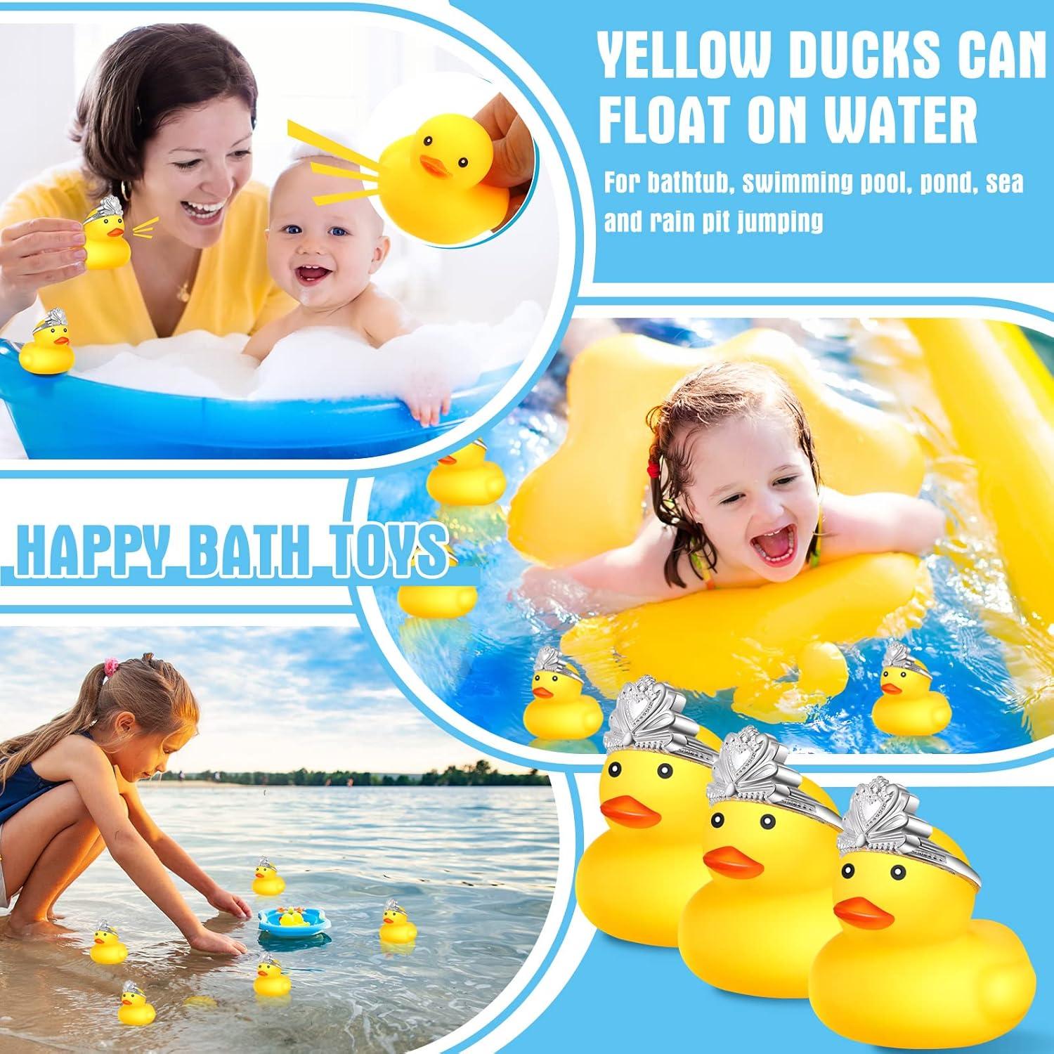 Set 12 Patitos de Goma Chivao con Accesorios para Baño