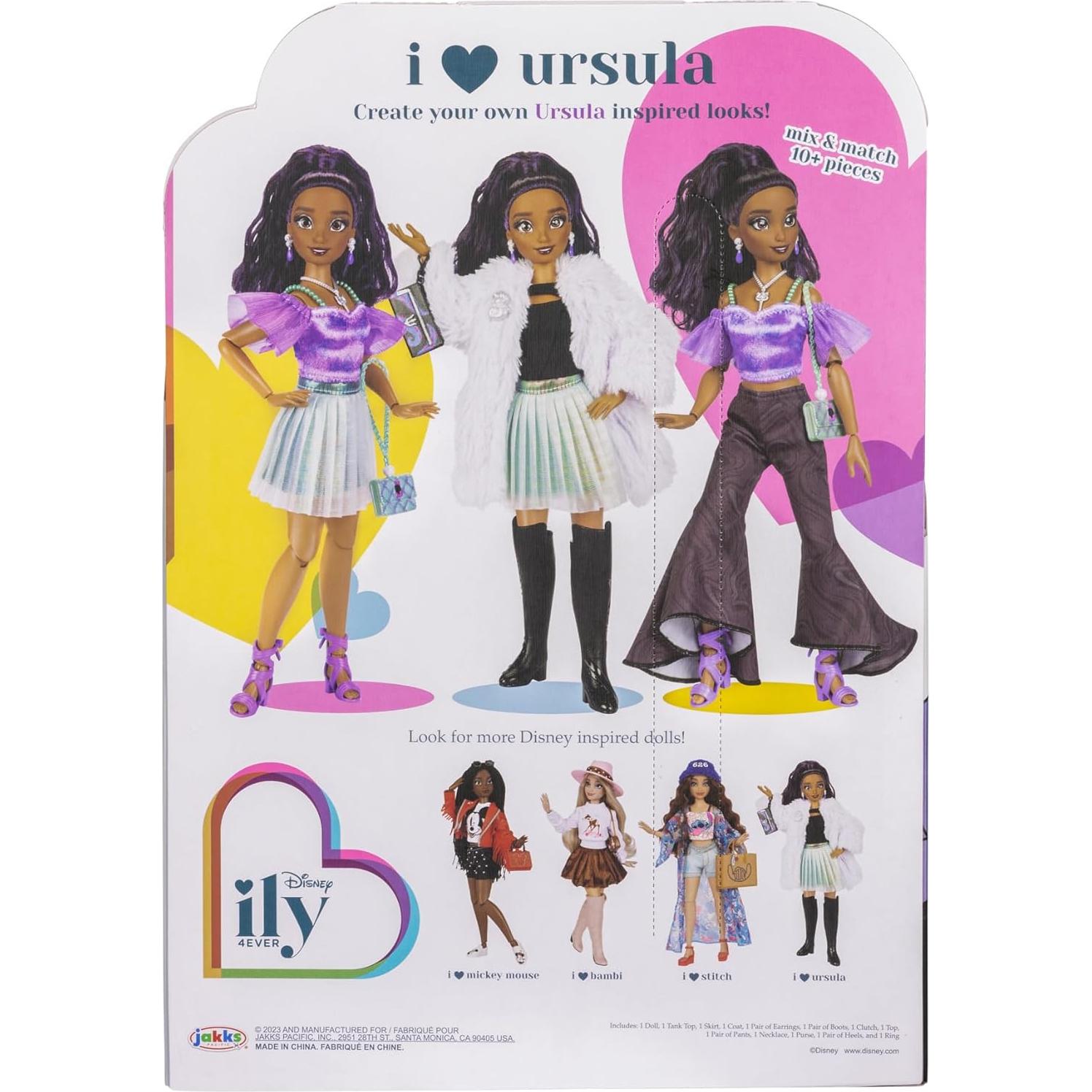 Muñeca Disney ily 4EVER Ursula 29 cm 2 Conjuntos Intercambiables