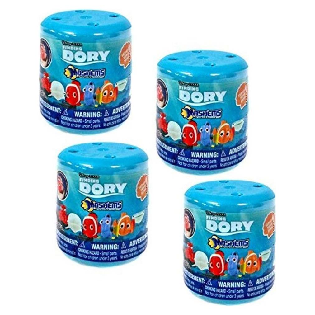 Paquete de 4 Figuras Mini Squishy Mash'ems Buscando a Dory
