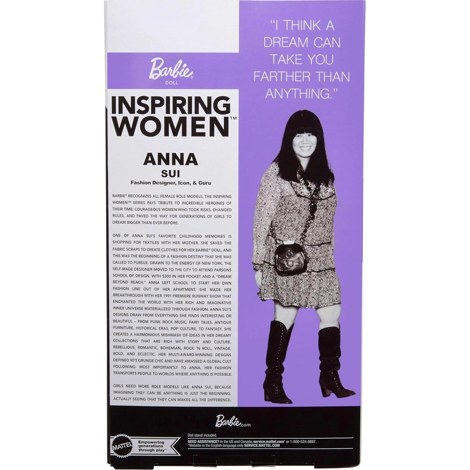 Muñeca Barbie Mujeres Inspiradoras Anna Sui Boho Chic