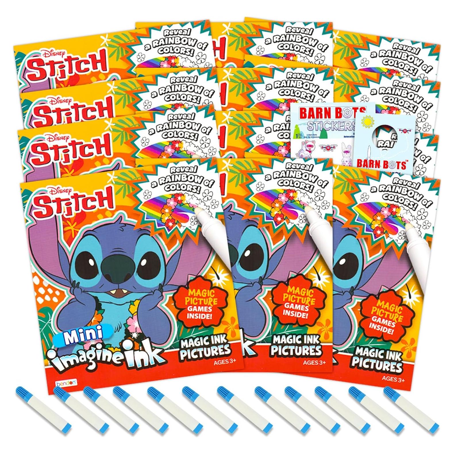Conjunto de 12 Libros para Colorear Lilo y Stitch