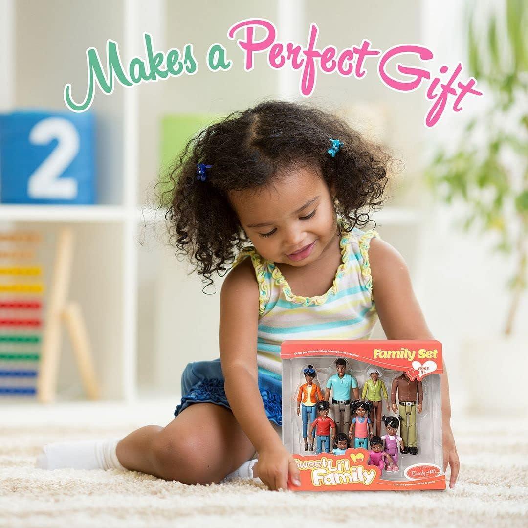 Conjunto de Figuras de Acción Beverly Hills 9 Piezas Afroamericanas