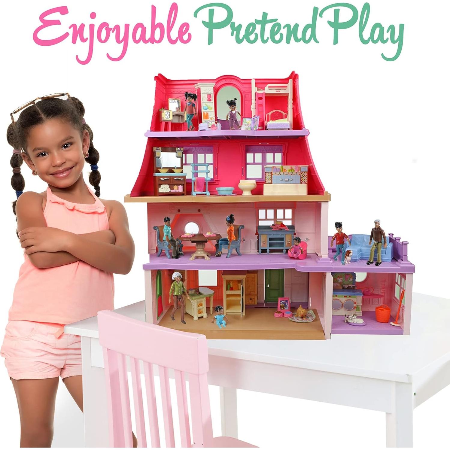 Conjunto de Figuras de Acción Beverly Hills 9 Piezas Afroamericanas