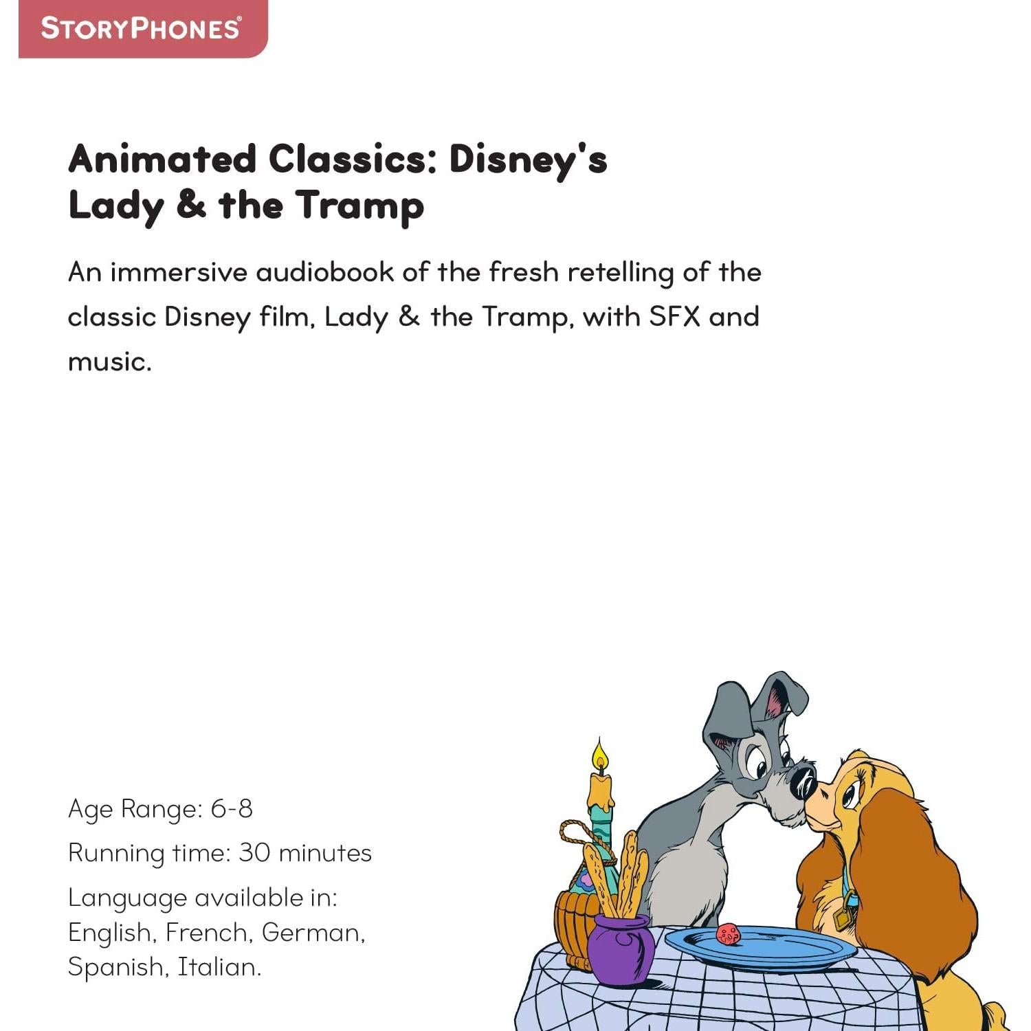 StoryShield Disney La Dama y el Vagabundo Audiolibro