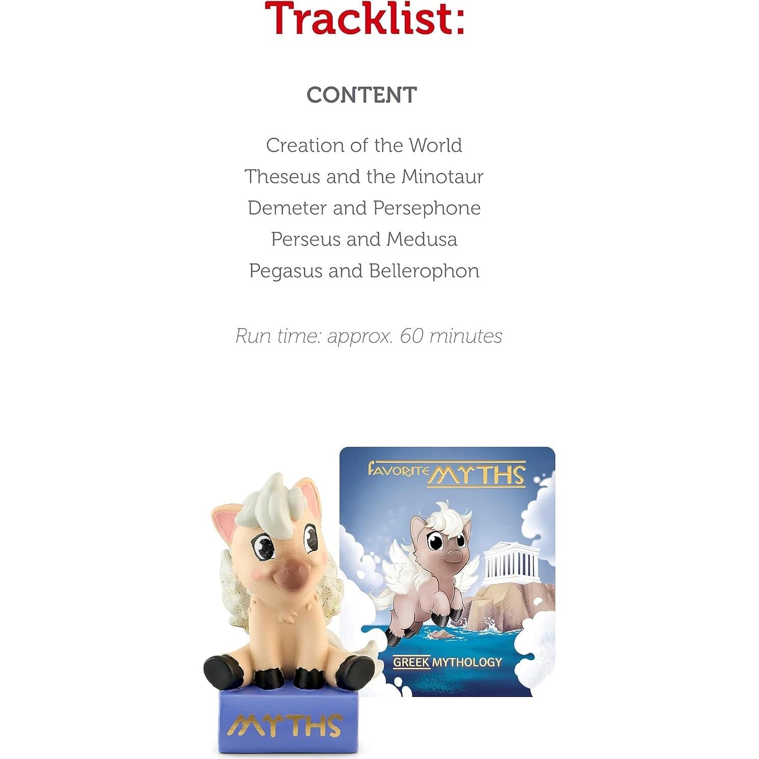 Tonies Mitos Griegos: Juguete de Audio con 5 Historias