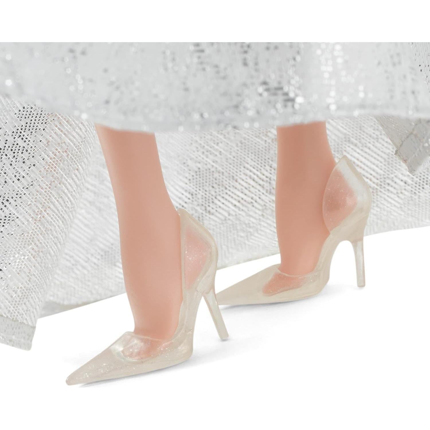 Barbie Muñeca de Vacaciones 2021 Mattel 33 cm Vestido Plateado