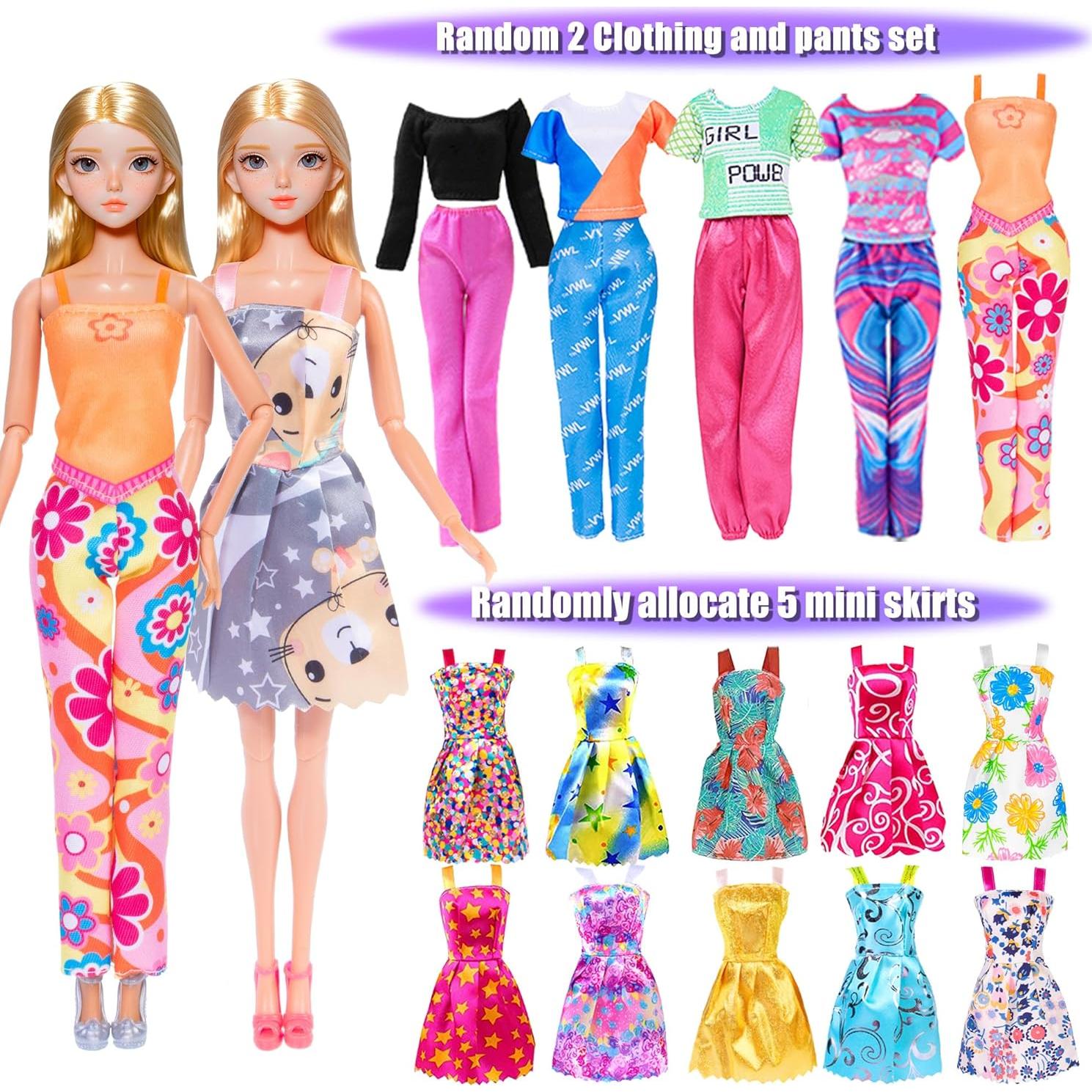 Juego de Muñeca 11.5" iBayda con Ropa y Accesorios