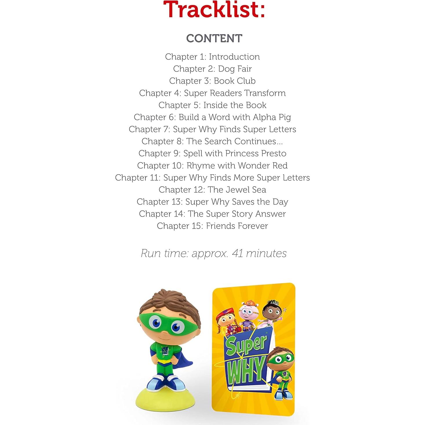 Figurita de audio Super Why! de Tonies - 15 historias