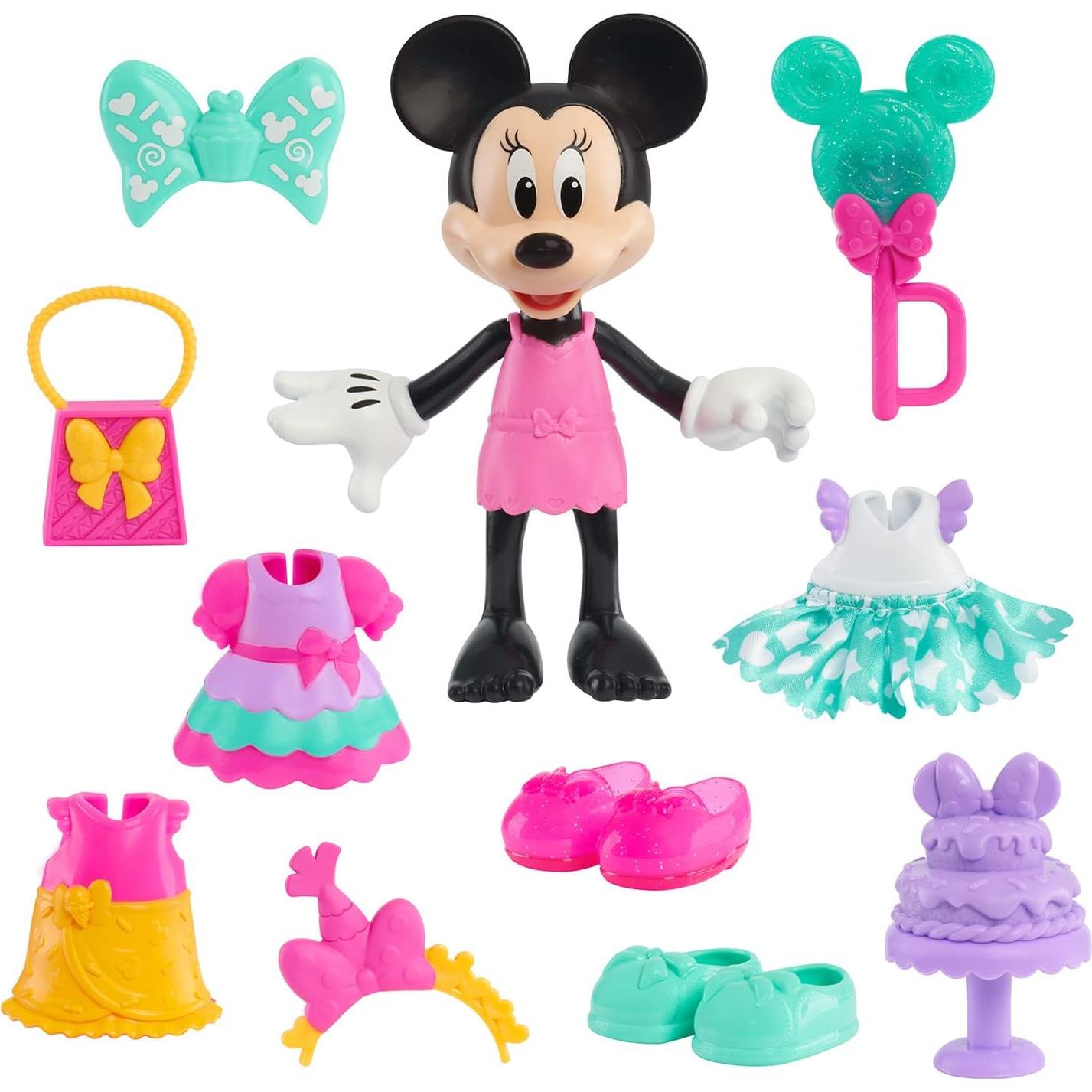 Muñeca Minnie Mouse Just Play 15 cm con Accesorios Fiesta