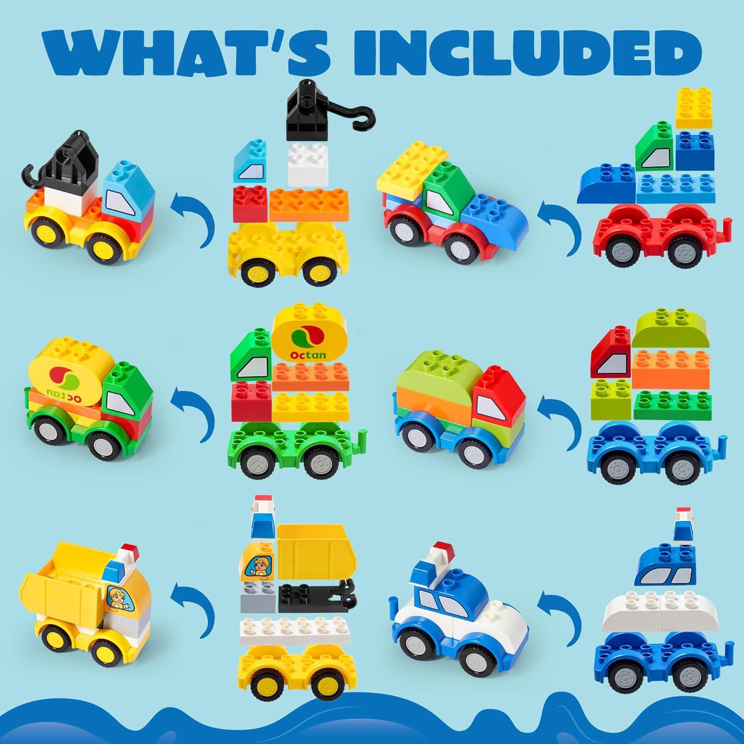 Set de Bloques de Construcción Joyin 80 Piezas 12 Vehículos