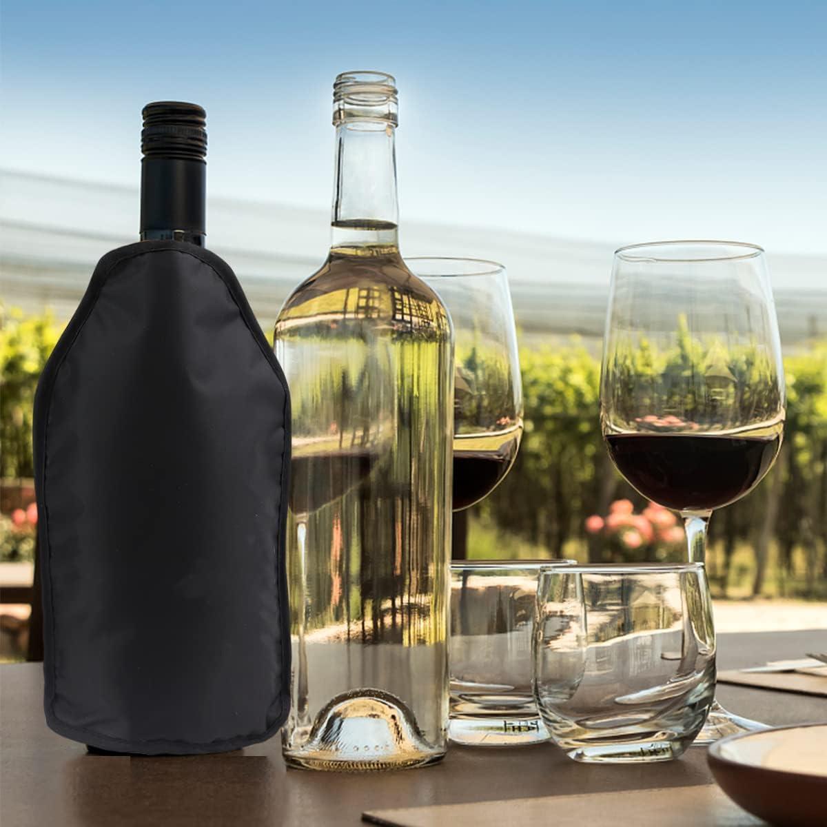 Manga Enfriadora de Vino Icepac 750ml Color Negro