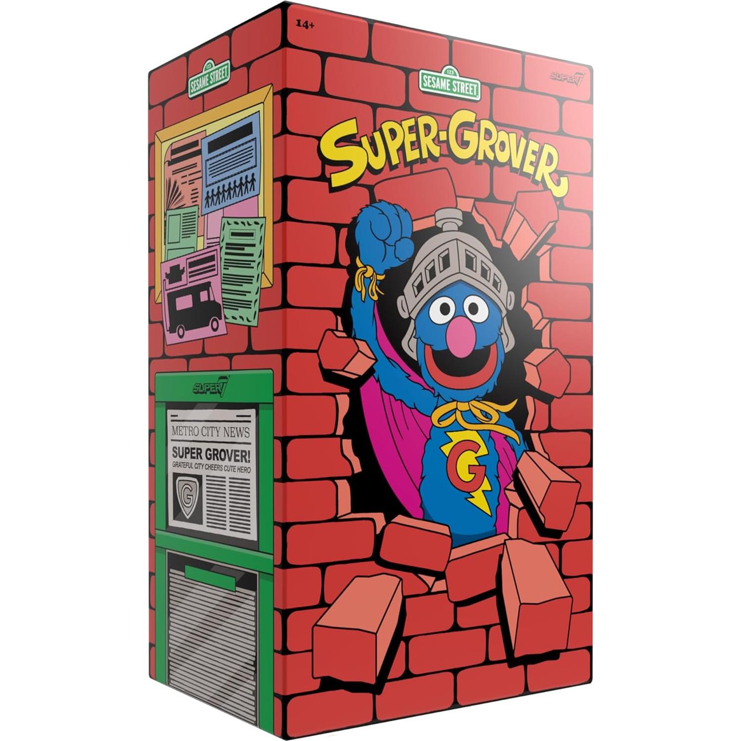 Figura de Acción Super7 Super Grover 40 cm con Accesorios