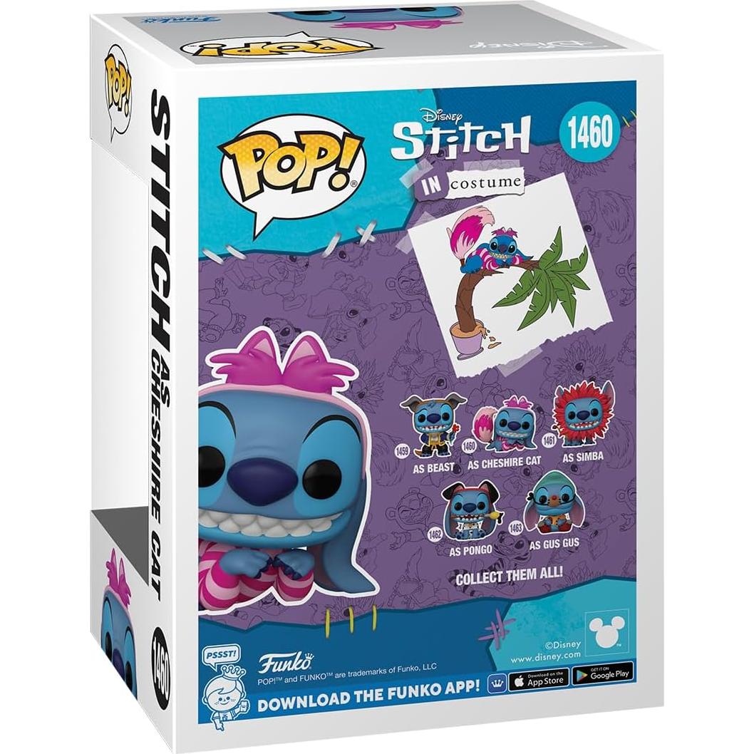 Funko Pop! Disney Stitch Gato de Cheshire 10 cm
