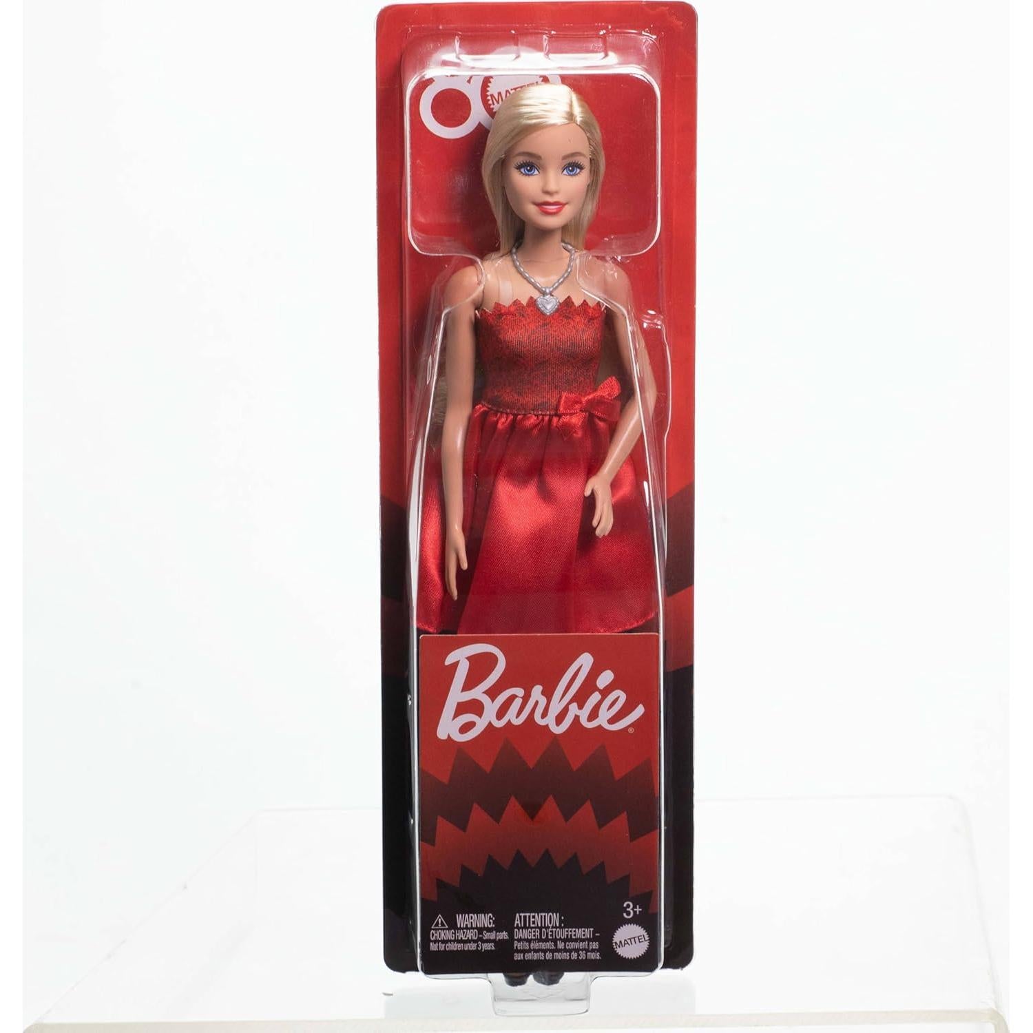 Muñeca Barbie 80 Aniversario Mattel Vestido Rojo