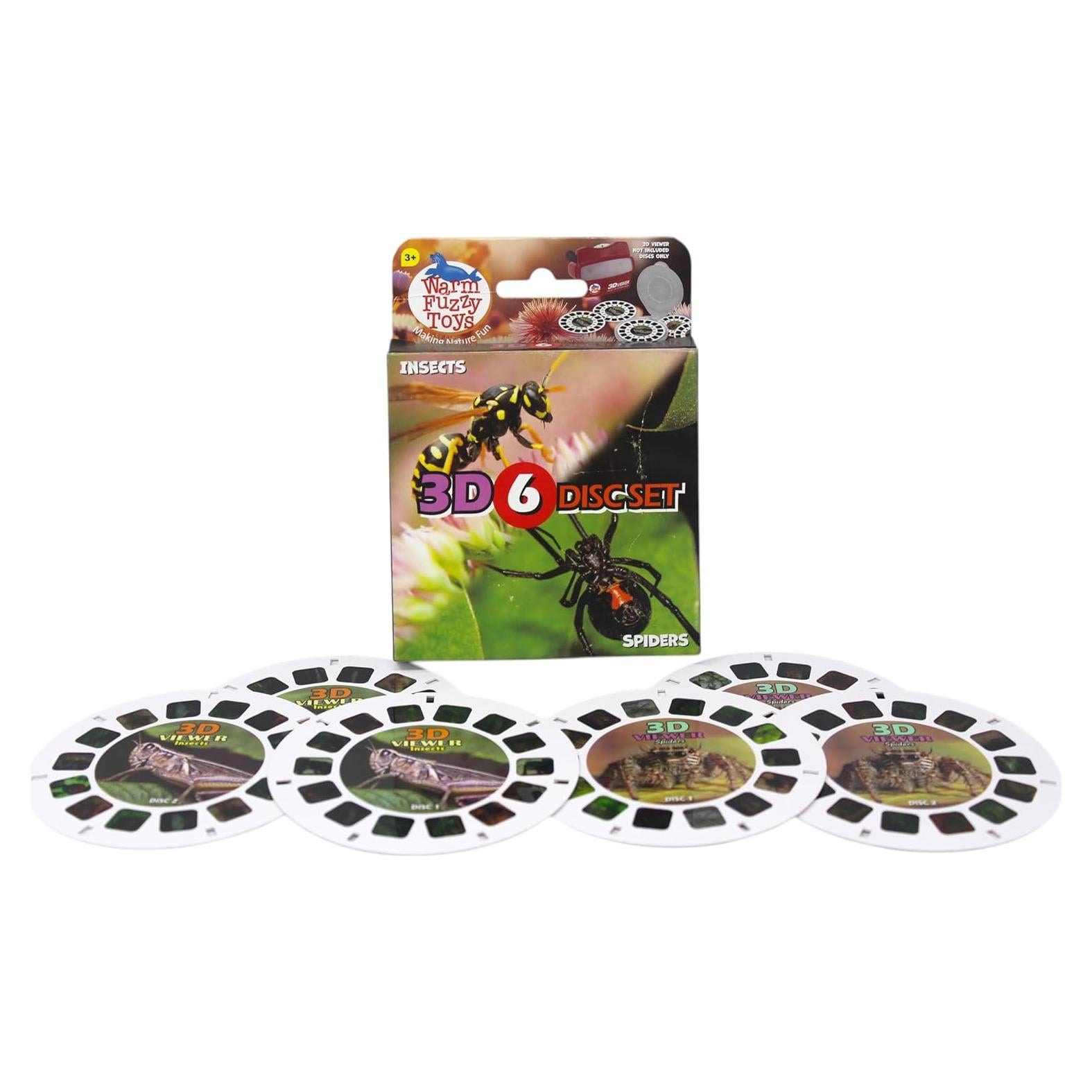 Carrete Visor 3D Insectos y Arañas Warm Fuzzy - 42 Imágenes