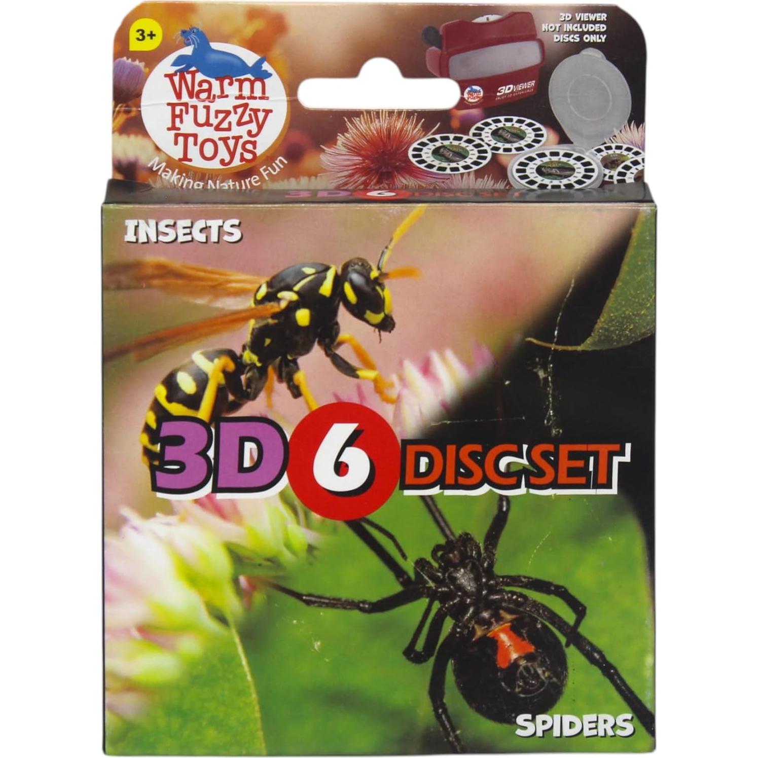 Carrete Visor 3D Insectos y Arañas Warm Fuzzy - 42 Imágenes
