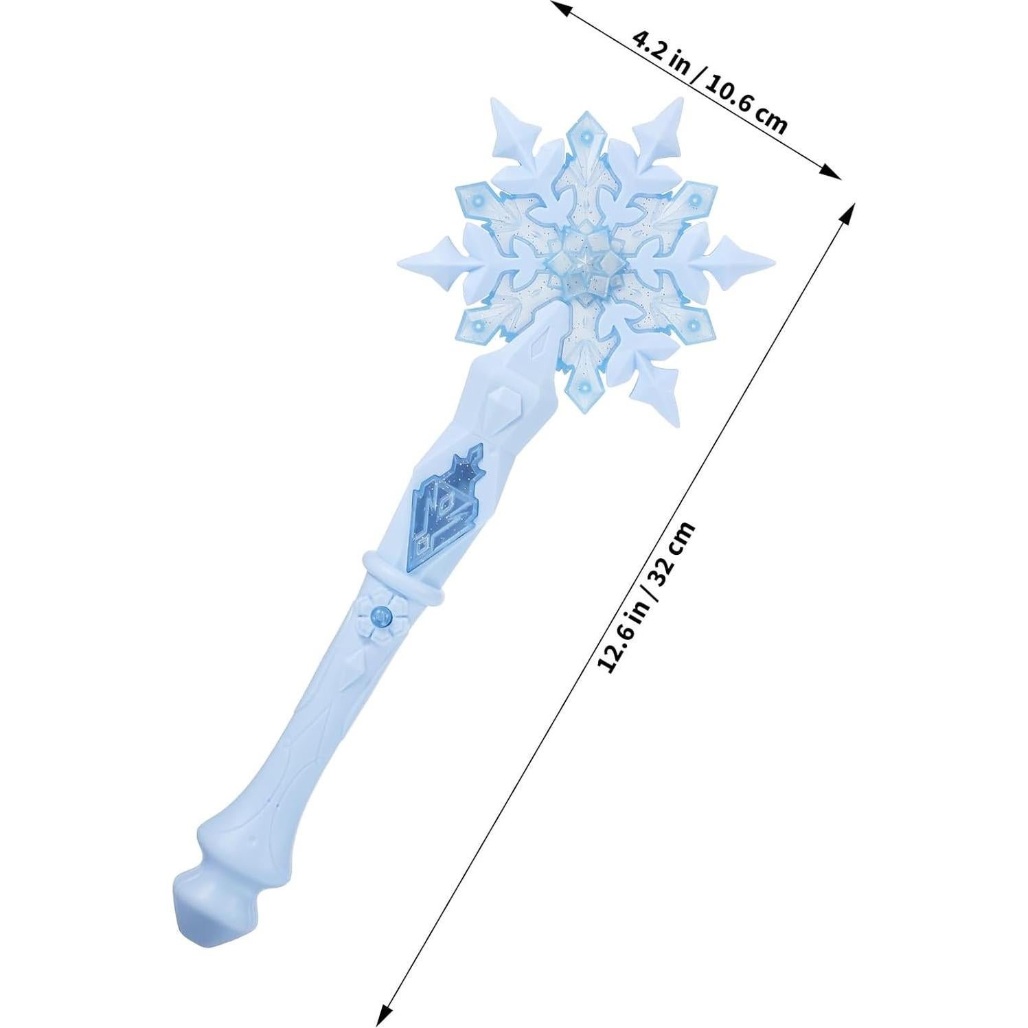 Varita de Nieve Brillante Toddmomy Azul con Sonido