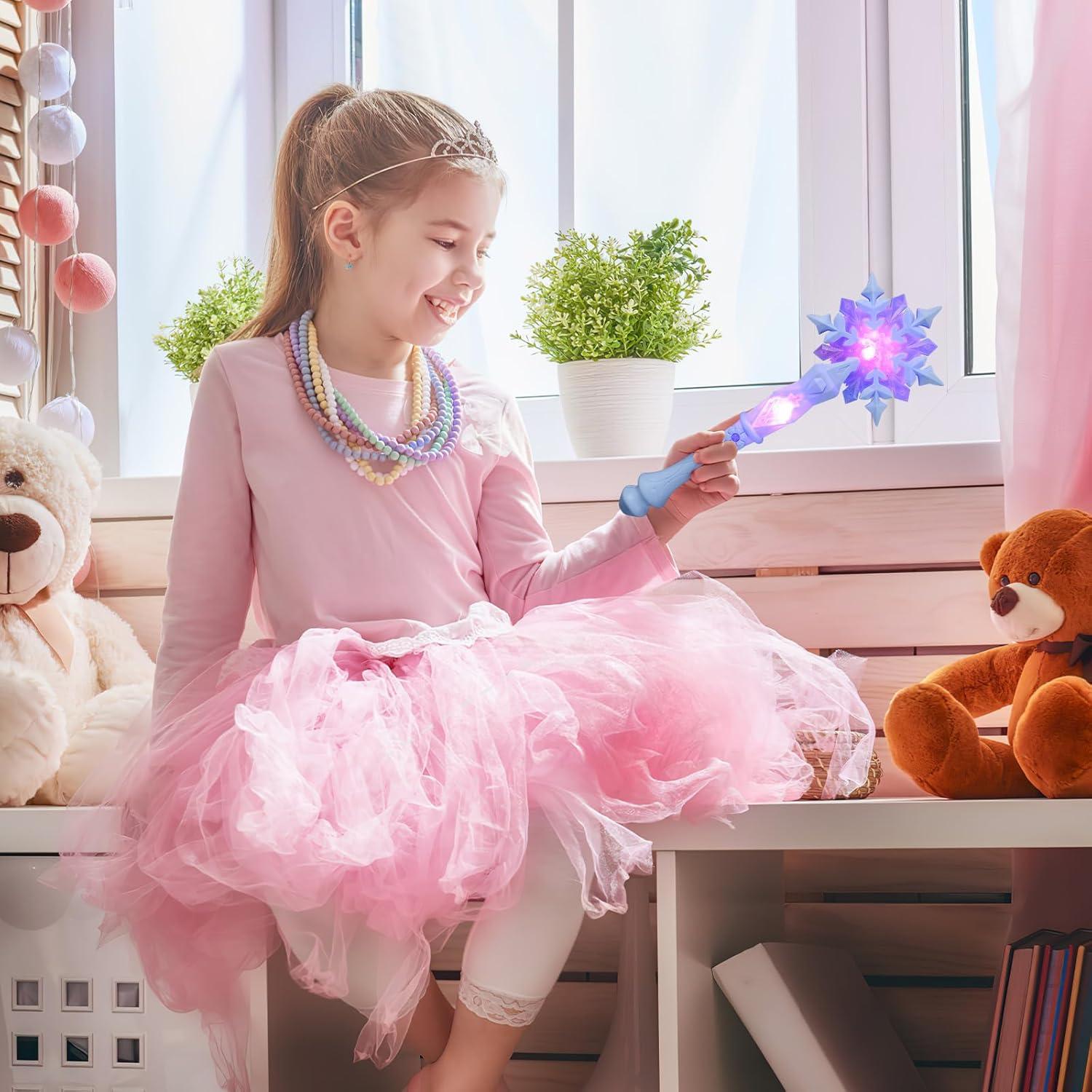 Varita de Nieve Brillante Toddmomy Azul con Sonido