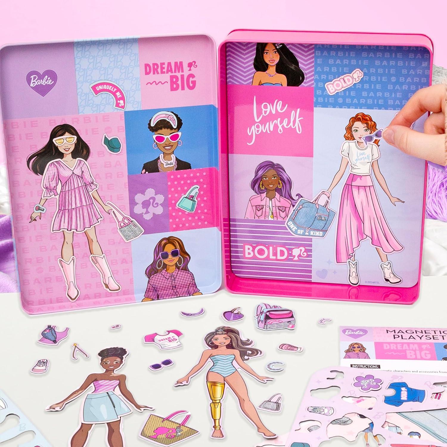 Juego Magnético Barbie D.I.Y. 75 Piezas para Niñas 4+