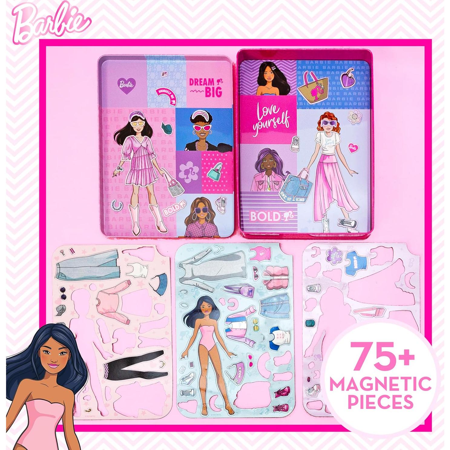 Juego Magnético Barbie D.I.Y. 75 Piezas para Niñas 4+