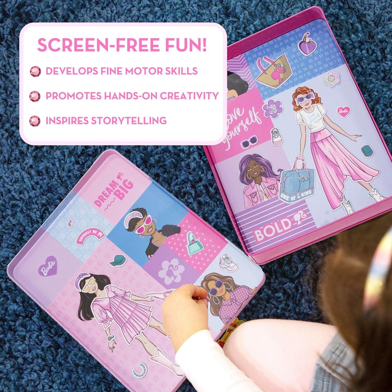 Juego Magnético Barbie D.I.Y. 75 Piezas para Niñas 4+