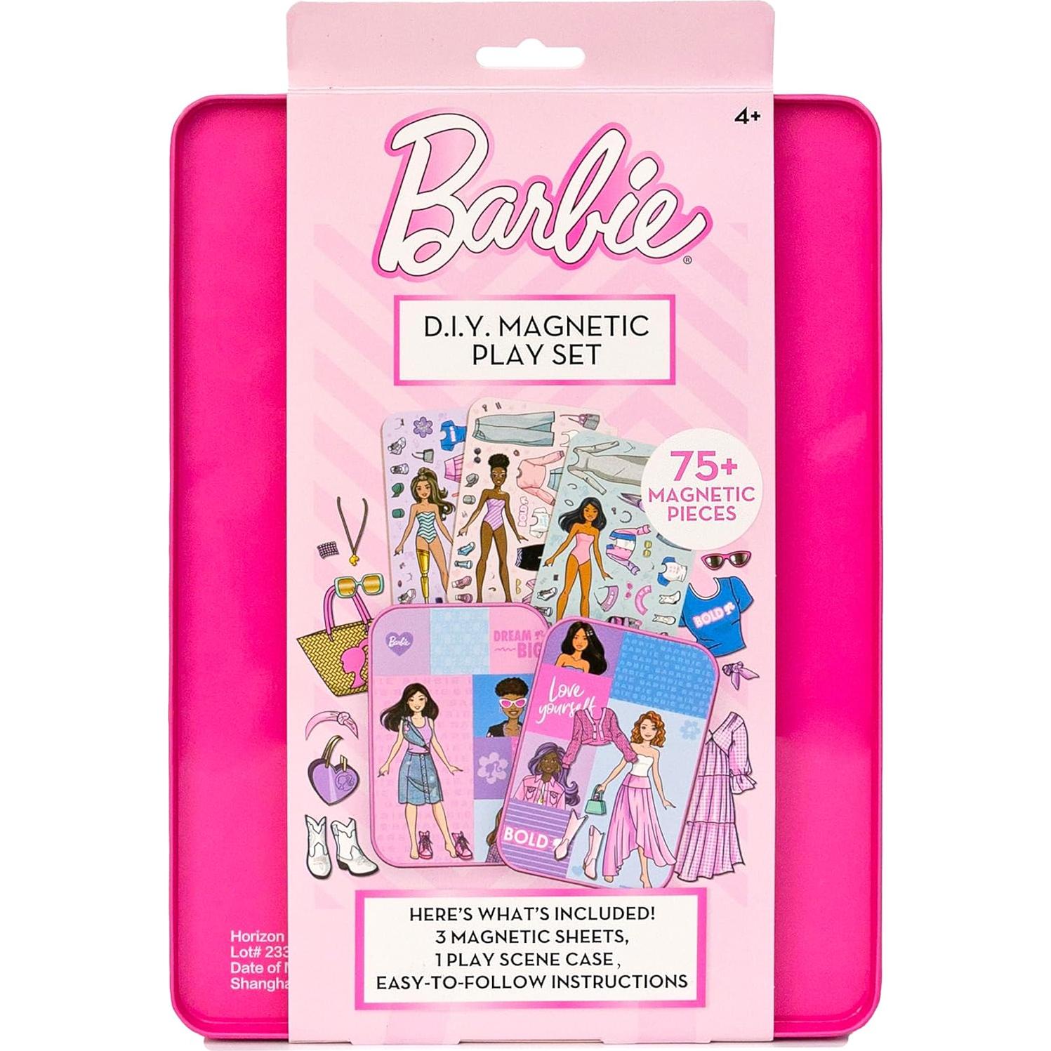 Juego Magnético Barbie D.I.Y. 75 Piezas para Niñas 4+