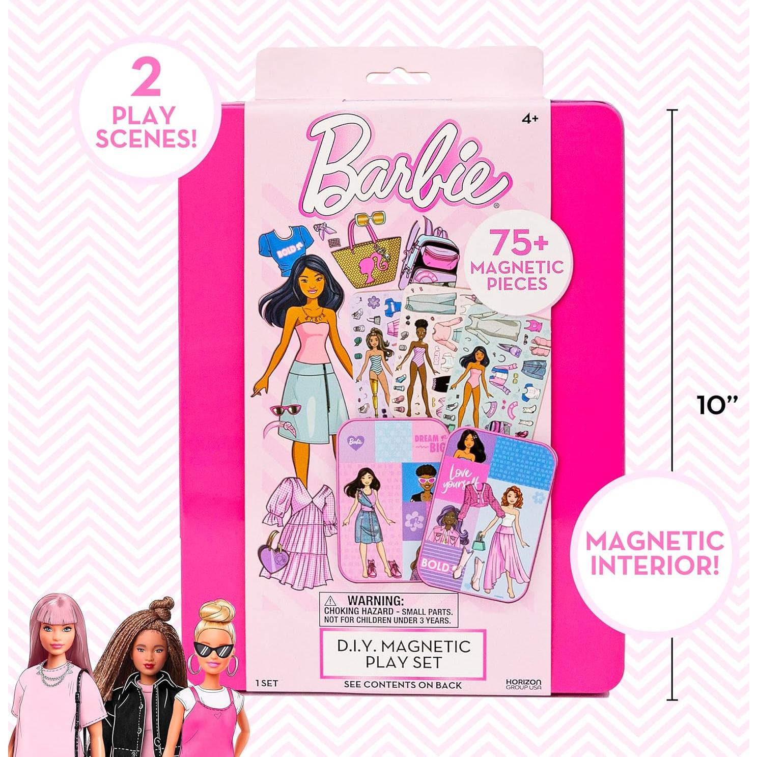 Juego Magnético Barbie D.I.Y. 75 Piezas para Niñas 4+