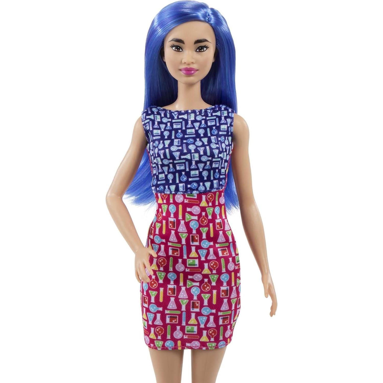 Muñeca Barbie Científica Mattel con Microscopio y Bata