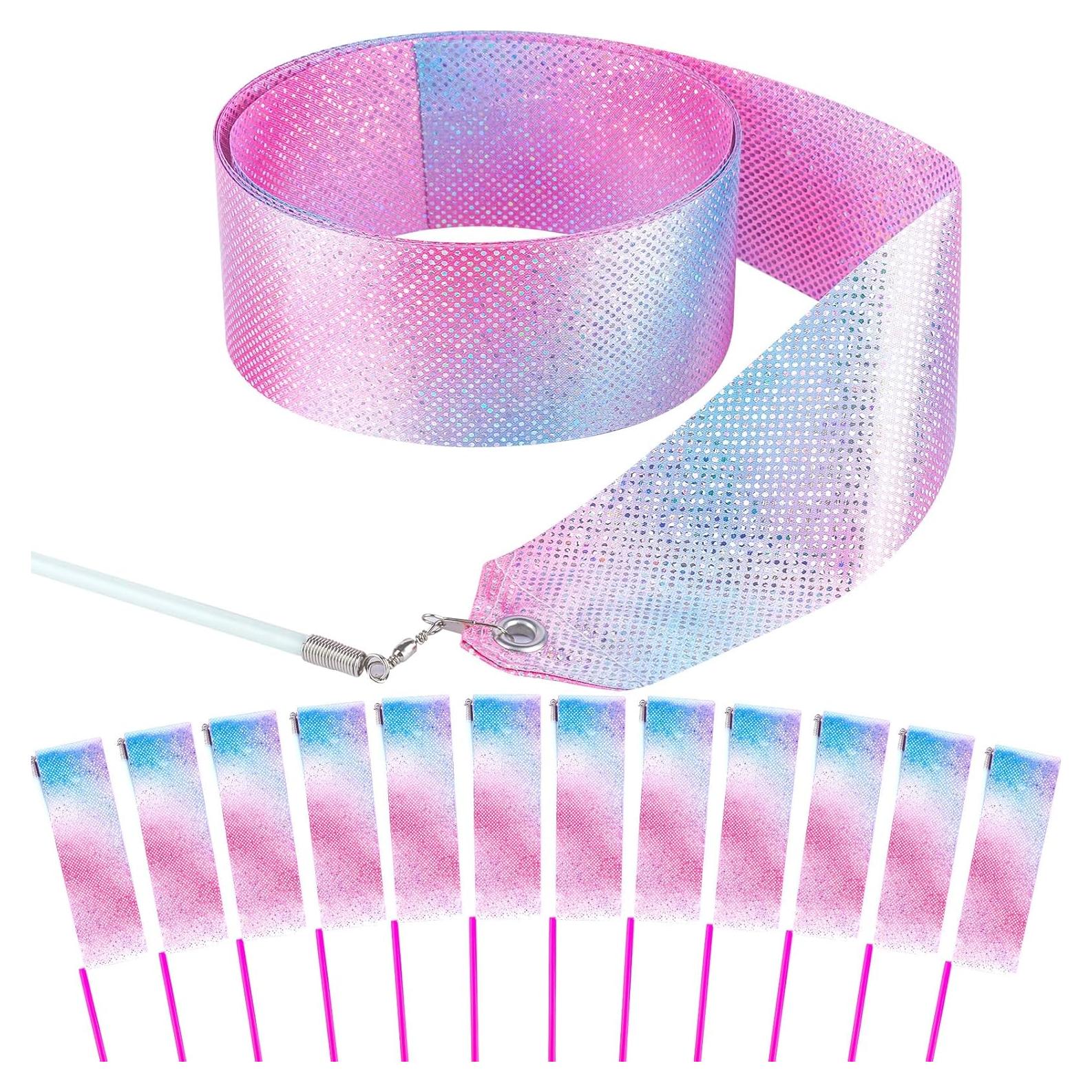 14 Varitas de Cinta de Danza Brillante HiUnicorn 1.98m