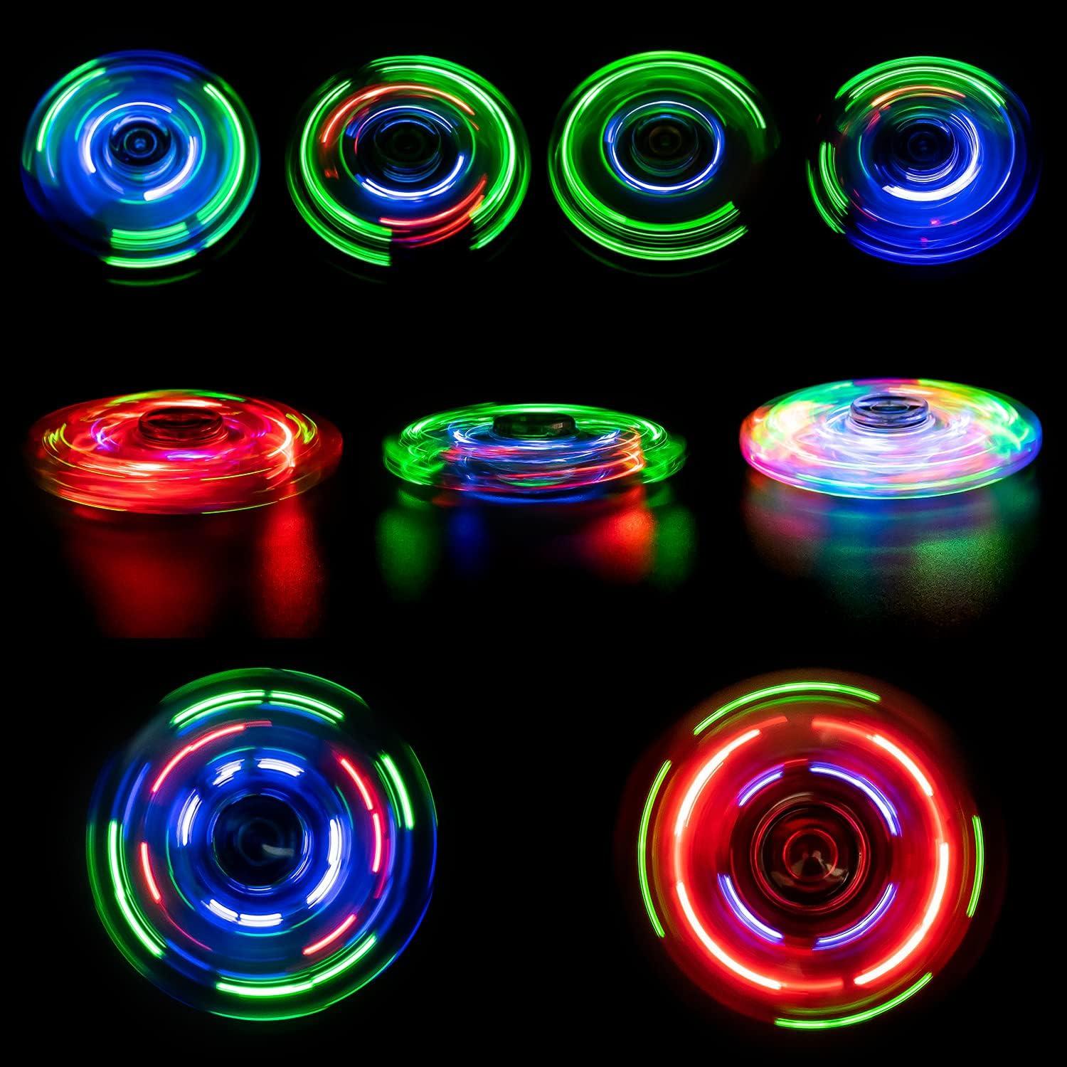 FIGROL Spinner LED de Mano - Paquete de 3 Colores