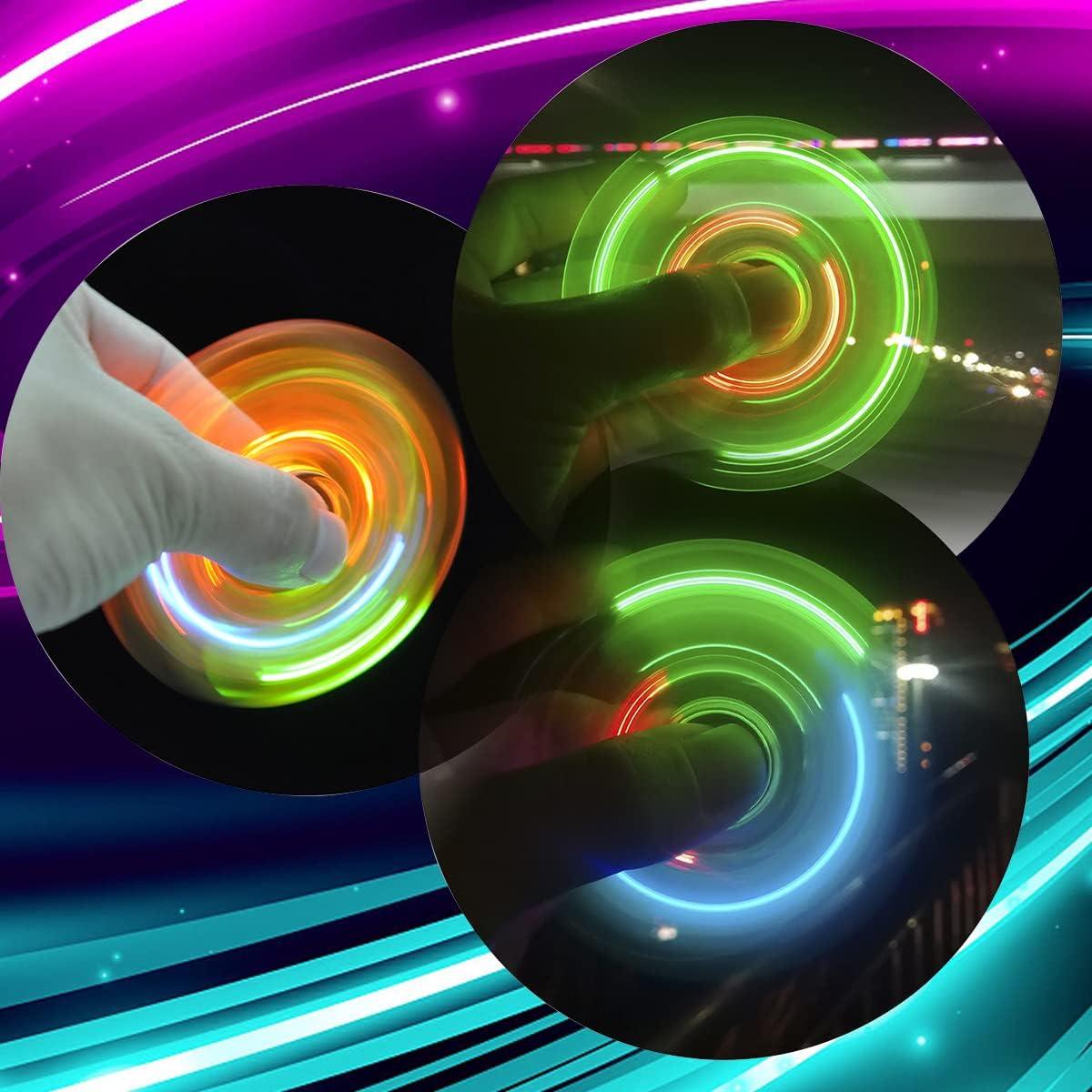 FIGROL Spinner LED de Mano - Paquete de 3 Colores