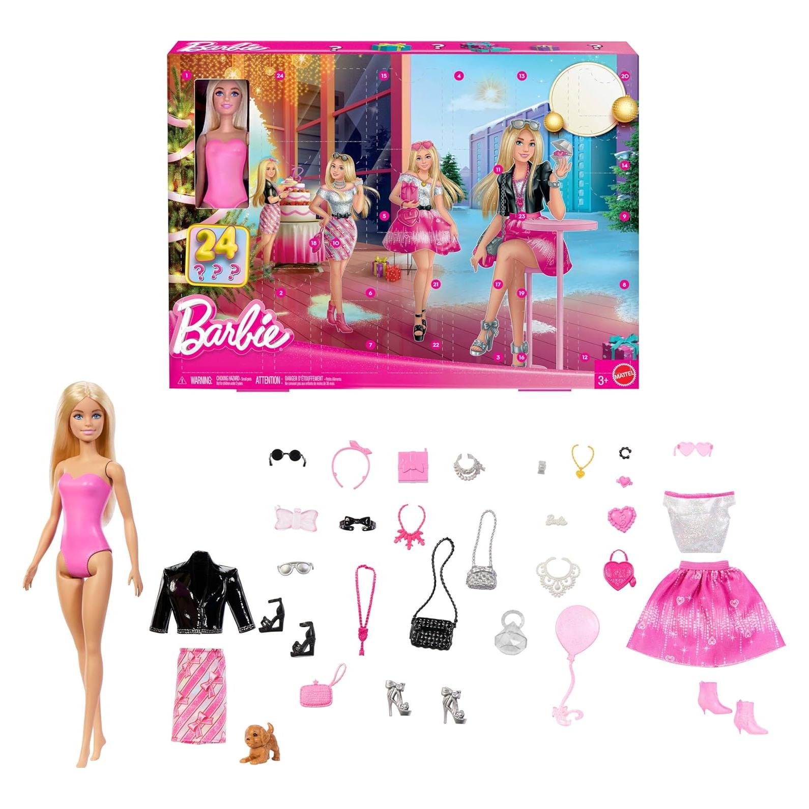 Calendario de Adviento Barbie Fab 2025 - Mattel 124g