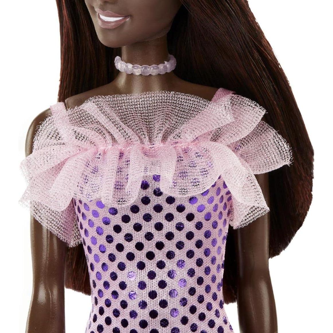 Muñeca Barbie Mattel HJR94 Vestido Rosa Metálico 29 cm