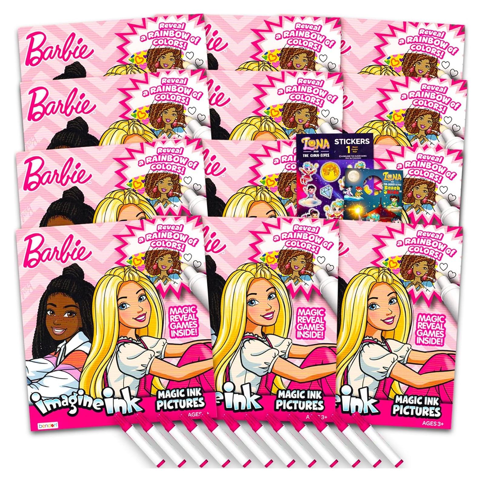 Conjunto de Libros para Colorear Barbie Crenstone - 12 Páginas Mágicas