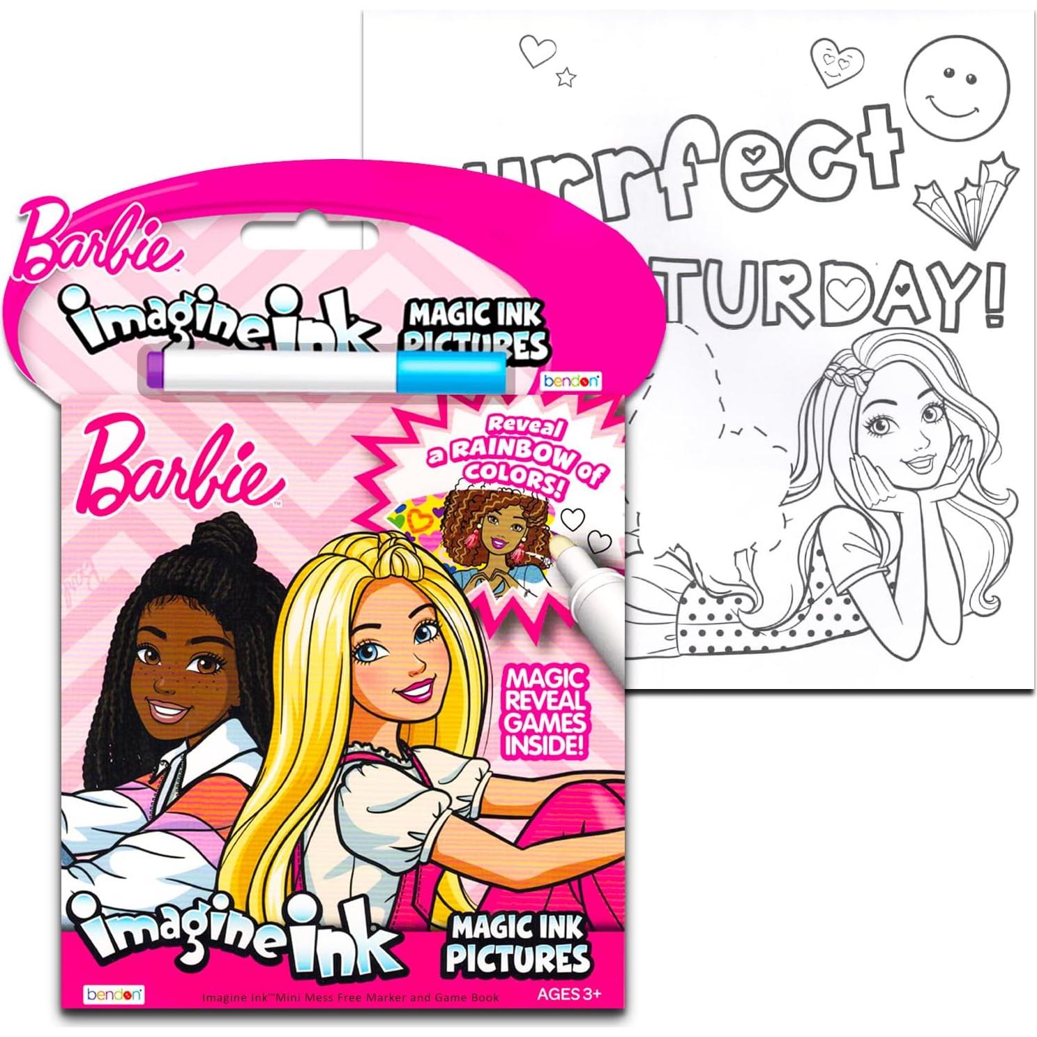 Conjunto de Libros para Colorear Barbie Crenstone - 12 Páginas Mágicas