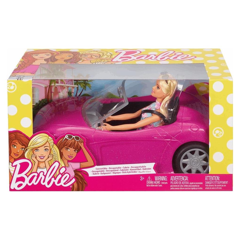 Muñeca Barbie con Convertible Rosa Mattel FPR57 0.84kg