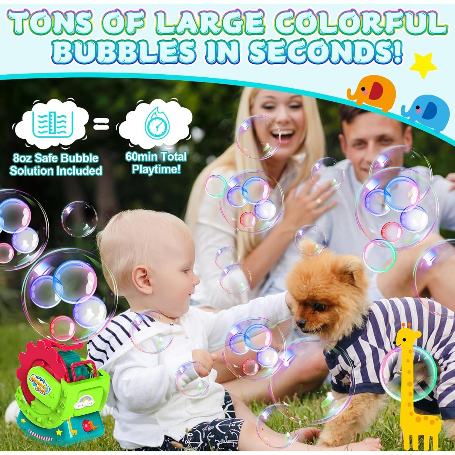 Máquina de Burbujas MAKE KIDS SMILE Verde 5,000 burbujas/min