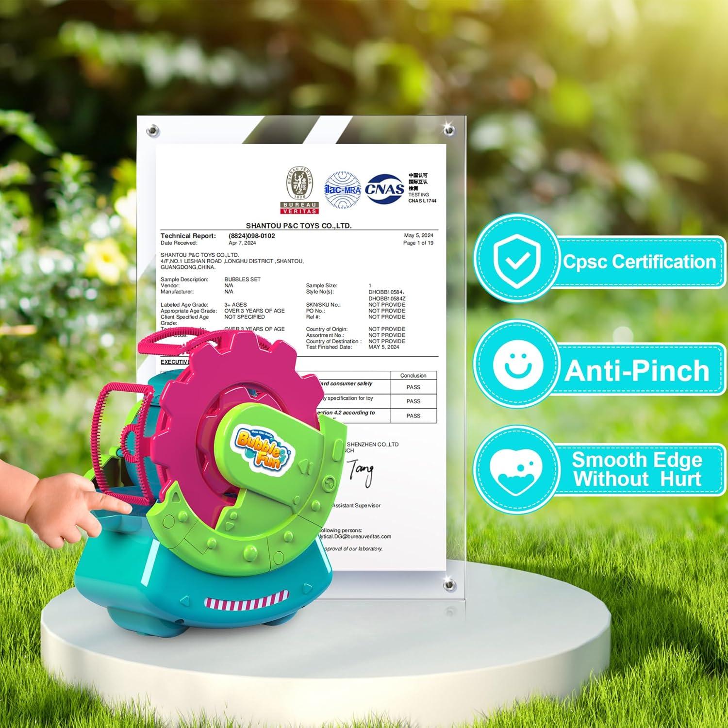 Máquina de Burbujas MAKE KIDS SMILE Verde 5,000 burbujas/min