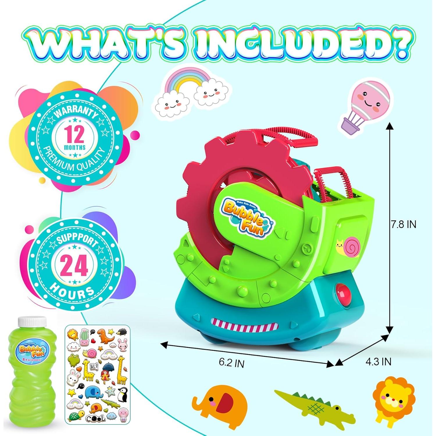 Máquina de Burbujas MAKE KIDS SMILE Verde 5,000 burbujas/min