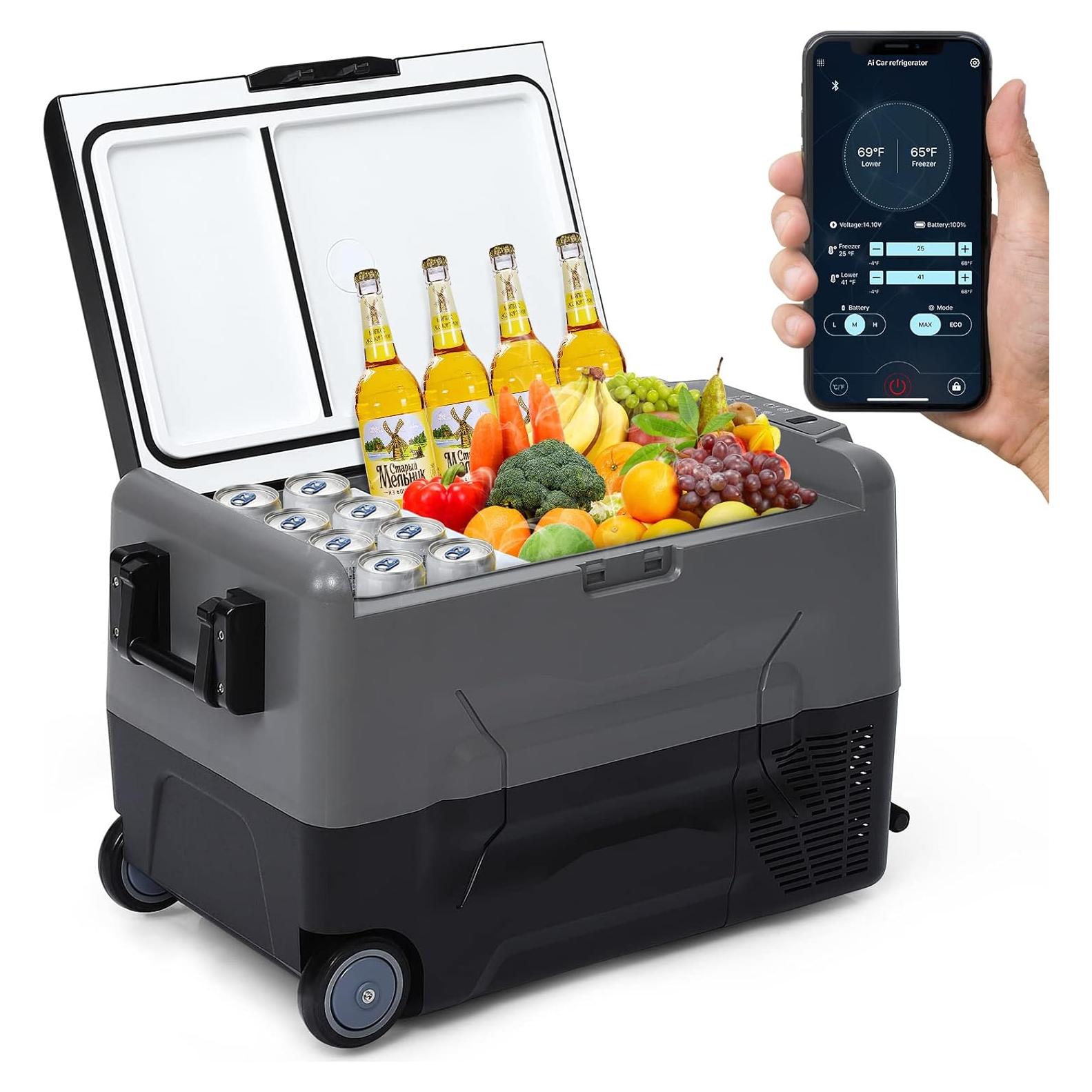 Refrigerador portátil TROPOW 35L doble zona control APP