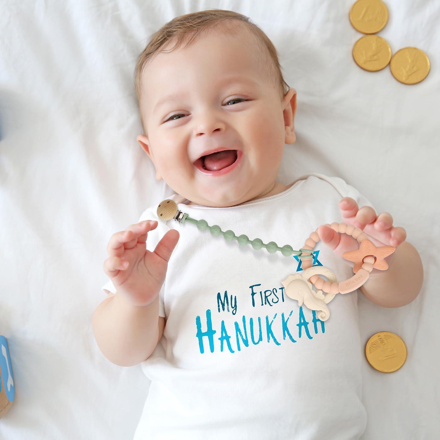 Anillo de Silicona para Dentición Rosa - Juguete Bebé 3-12 Meses