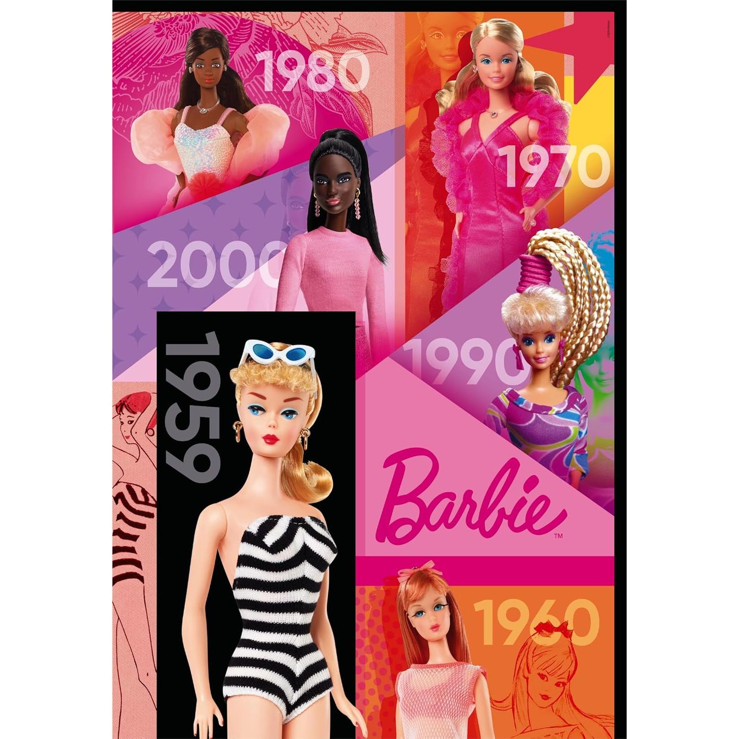 Rompecabezas Clementoni Barbie 65 Años 1000 Piezas 70x50cm