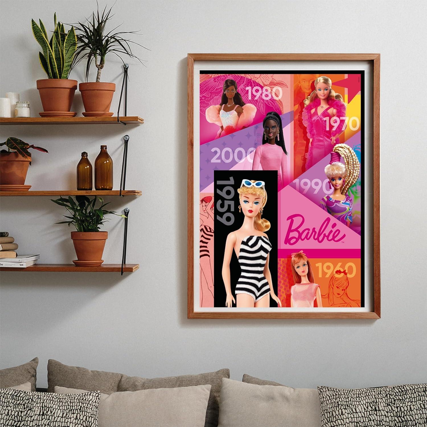 Rompecabezas Clementoni Barbie 65 Años 1000 Piezas 70x50cm