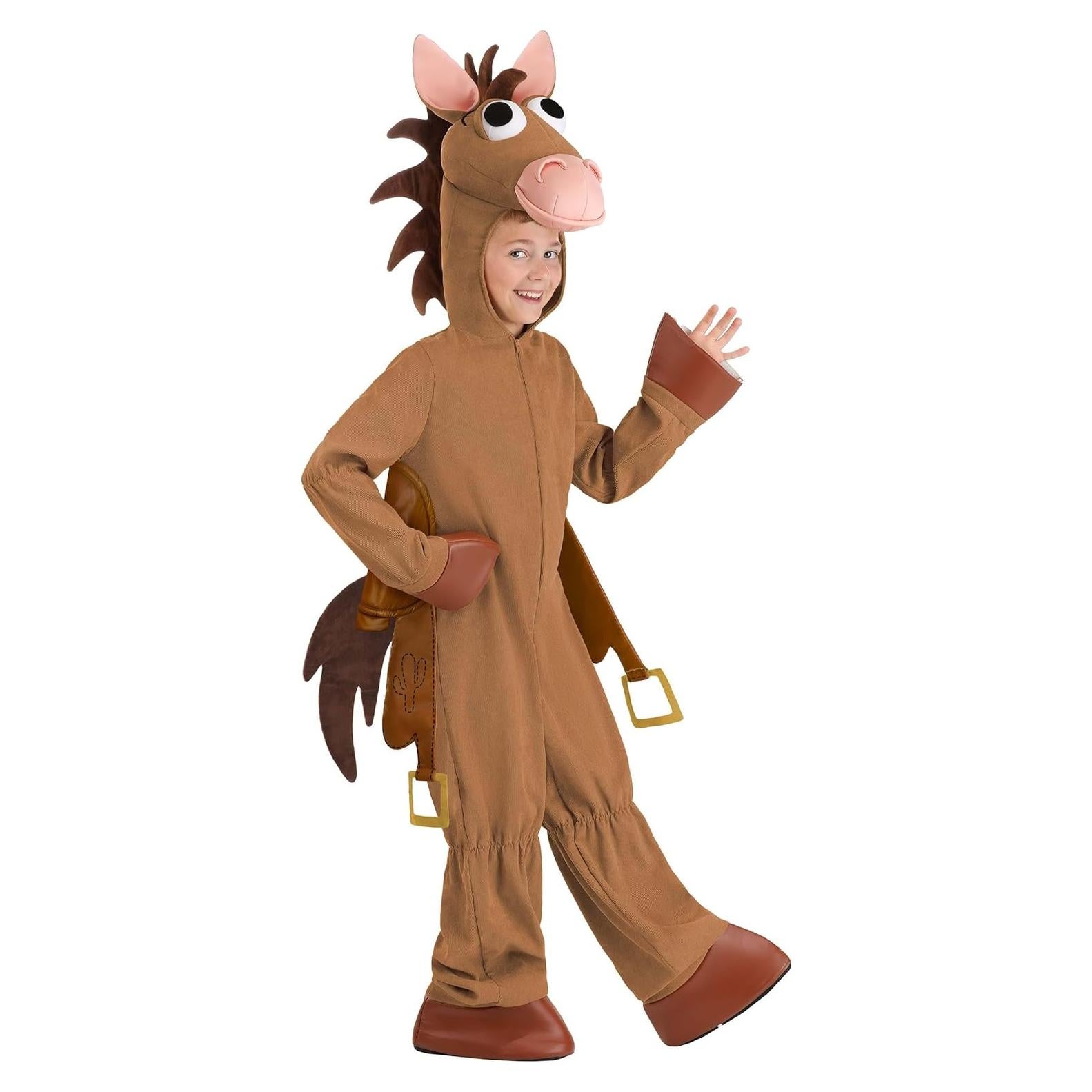Disney and Pixar Toy Story Bullseye Costume, Horse Jumpsuit for Halloween and Imaginative Play, One Piece Outfit