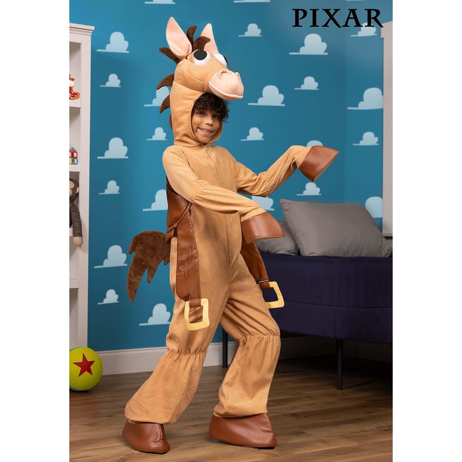 Disney and Pixar Toy Story Bullseye Costume, Horse Jumpsuit for Halloween and Imaginative Play, One Piece Outfit
