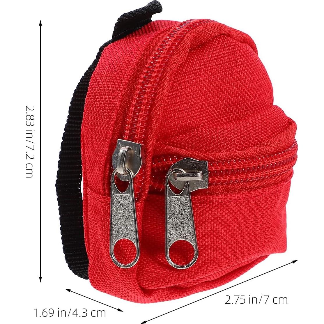 Mini Mochila para Muñecas NUOBESTY 3 Piezas con Cremallera