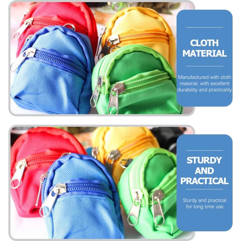 Mini Mochila para Muñecas NUOBESTY 3 Piezas con Cremallera