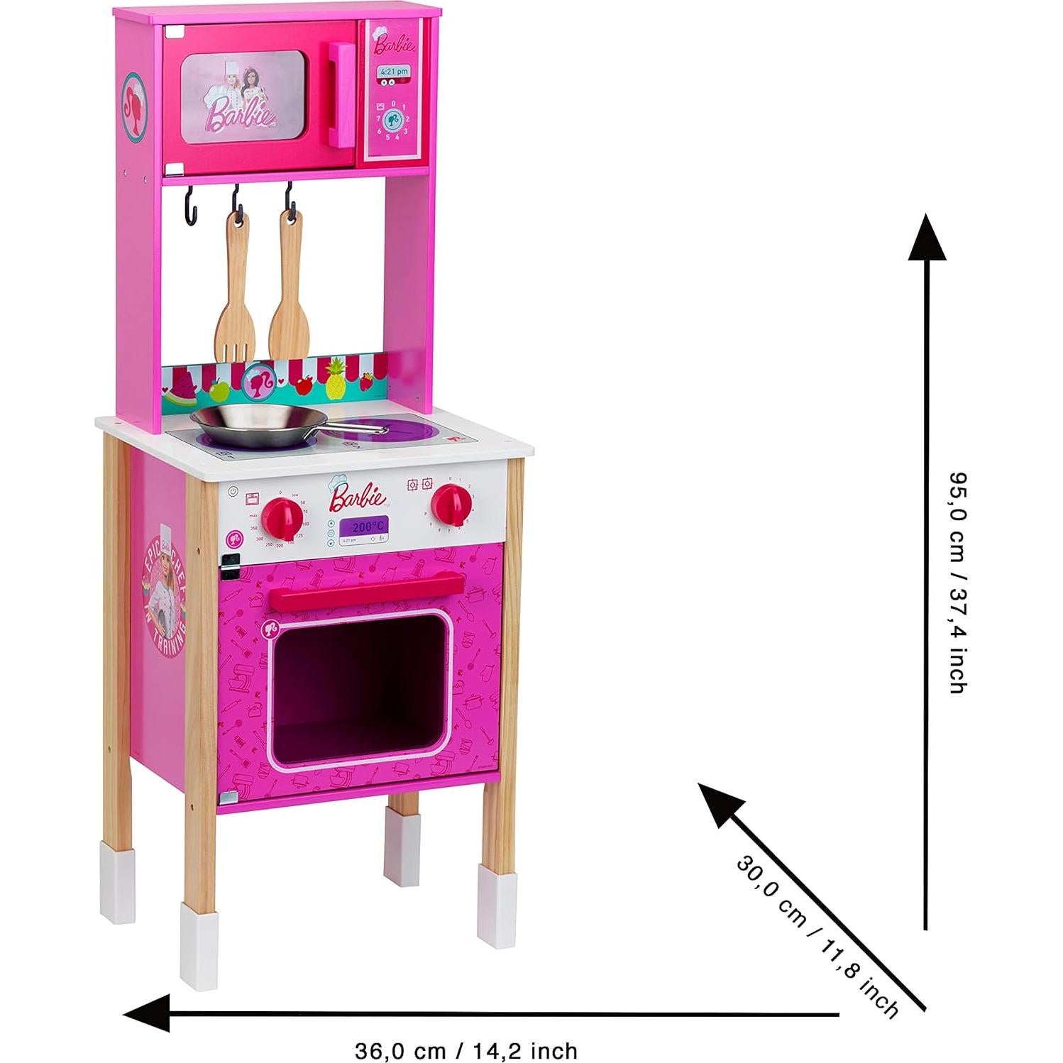 Cocina de Juguete Barbie Epic Chef Klein, Madera Multicolor