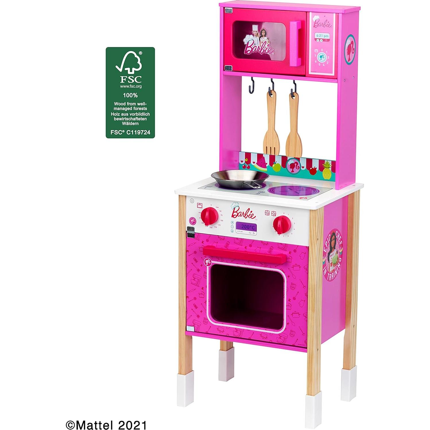 Cocina de Juguete Barbie Epic Chef Klein, Madera Multicolor